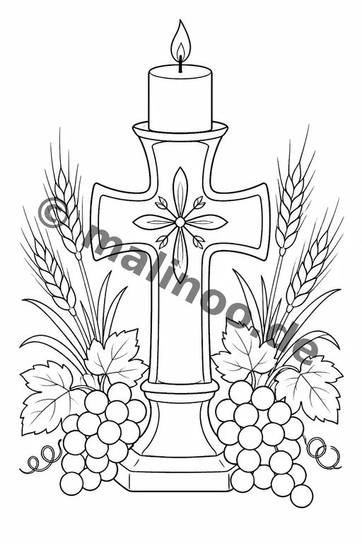 Konfirmation Malbuch 100 Ausmalbilder PDF Download – Vorschaubild 5