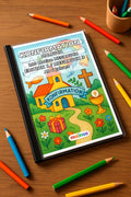 Konfirmation Malbuch 100 Ausmalbilder gedruckt+gebunden – Mockup-Ansicht