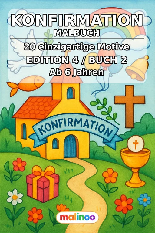 Konfirmation Malbuch 20 Ausmalbilder PDF Download – Cover
