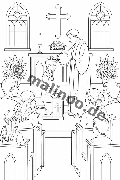 Konfirmation Malbuch 20 Ausmalbilder PDF Download – Vorschaubild 2