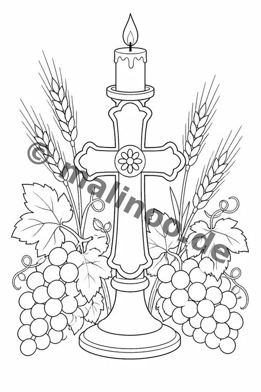 Konfirmation Malbuch 20 Ausmalbilder PDF Download – Vorschaubild 5