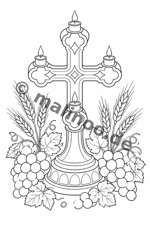 Konfirmation Malbuch 20 Ausmalbilder PDF Download – Vorschaubild 5