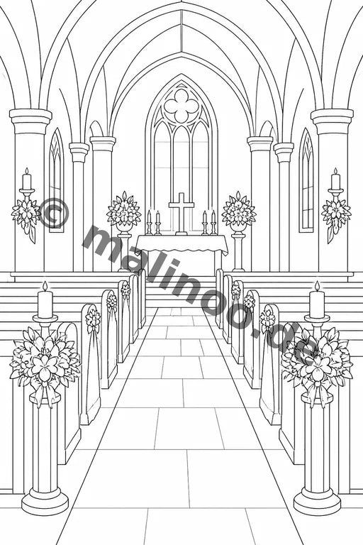 Konfirmation Malbuch 20 Ausmalbilder gedruckt+lose – Vorschaubild 6