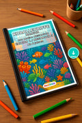 Korallenriffe Malbuch 100 Ausmalbilder PDF Download – Mockup-Ansicht