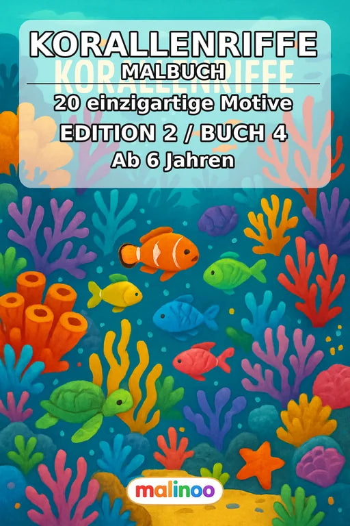 Korallenriffe Malbuch 20 Ausmalbilder PDF Download – Cover