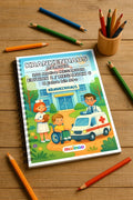 Krankenhaus Malbuch 100 Ausmalbilder gedruckt und gebunden – Mockup-Ansicht