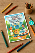 Krankenhaus Malbuch 20 Ausmalbilder PDF Download – Mockup-Ansicht