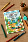Krankenhaus Malbuch 20 Ausmalbilder PDF Download – Mockup-Ansicht