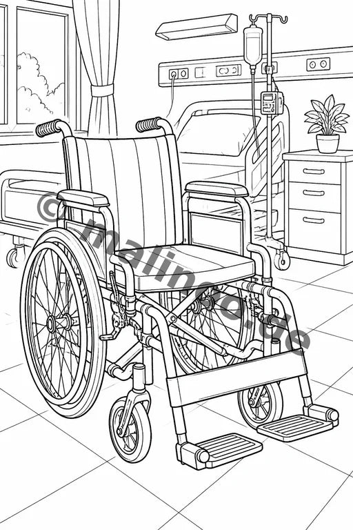 Krankenhaus Malbuch 50 Ausmalbilder gedruckt+lose – Vorschaubild 10
