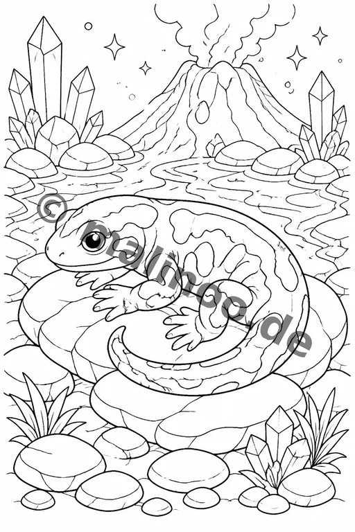 Magische Tiere Malbuch 100 Ausmalbilder PDF Download – Vorschaubild 3