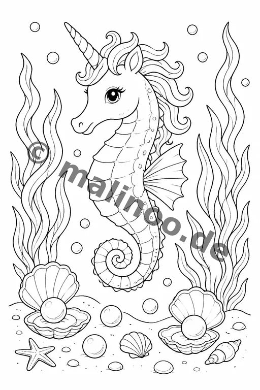 Magische Tiere Malbuch 100 Ausmalbilder PDF Download – Vorschaubild 4