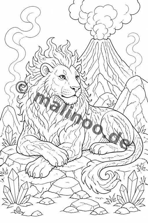 Magische Tiere Malbuch 100 Ausmalbilder PDF Download – Vorschaubild 5