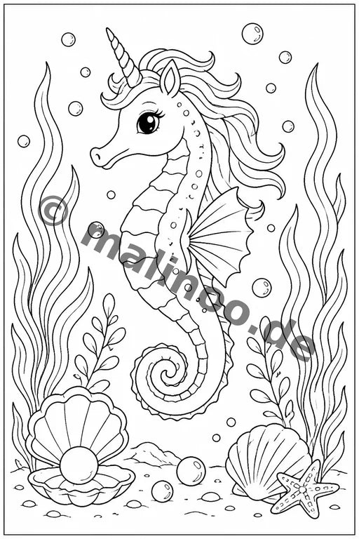 Magische Tiere Malbuch 20 Ausmalbilder PDF Download – Vorschaubild 4