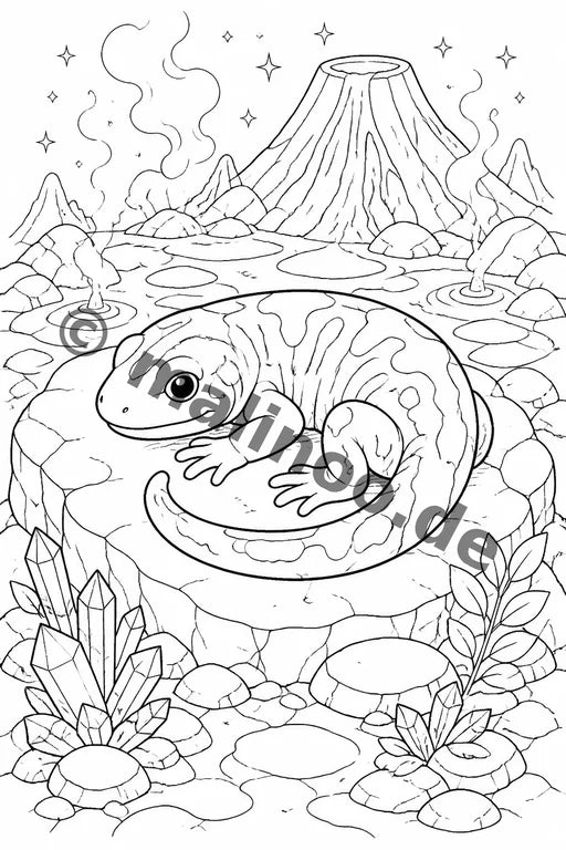 Magische Tiere Malbuch 50 Ausmalbilder PDF Download – Vorschaubild 3