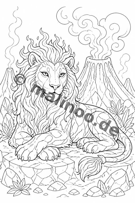 Magische Tiere Malbuch 50 Ausmalbilder PDF Download – Vorschaubild 5