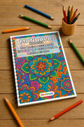 Mandala Malbuch 100 Ausmalbilder gedruckt und gebunden – Mockup-Ansicht