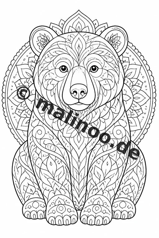 Mandala Malbuch 100 Ausmalbilder gedruckt und gebunden – Vorschaubild 5