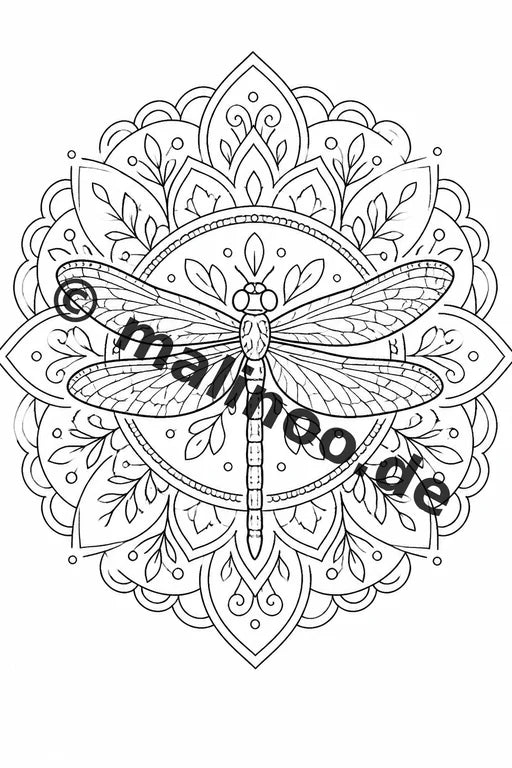 Mandala Malbuch 100 Ausmalbilder gedruckt, ungebunden – Vorschaubild 3