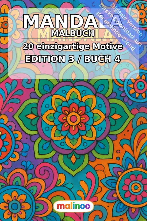 Mandala Malbuch 20 Ausmalbilder PDF Download digital – Cover