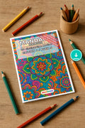 Mandala Malbuch 20 Ausmalbilder PDF Download digital – Mockup-Ansicht