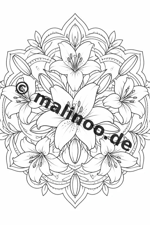 Mandala Malbuch 20 Ausmalbilder PDF Download digital – Vorschaubild 2