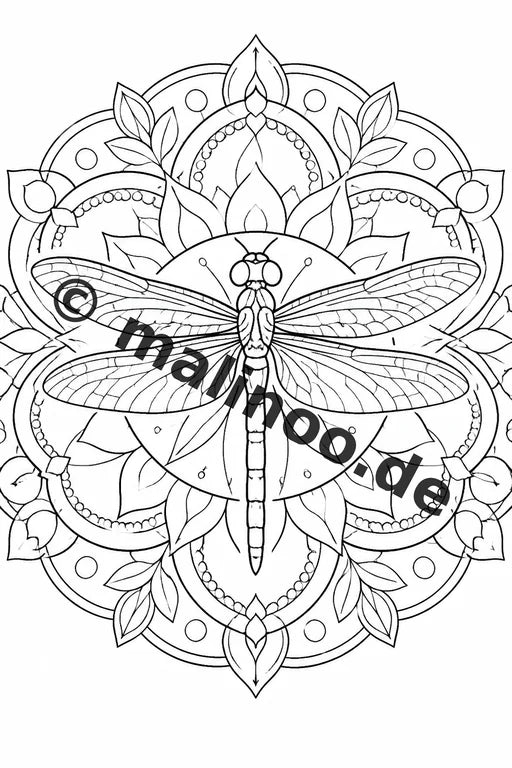 Mandala Malbuch 20 Ausmalbilder gedruckt, ungebunden – Vorschaubild 3