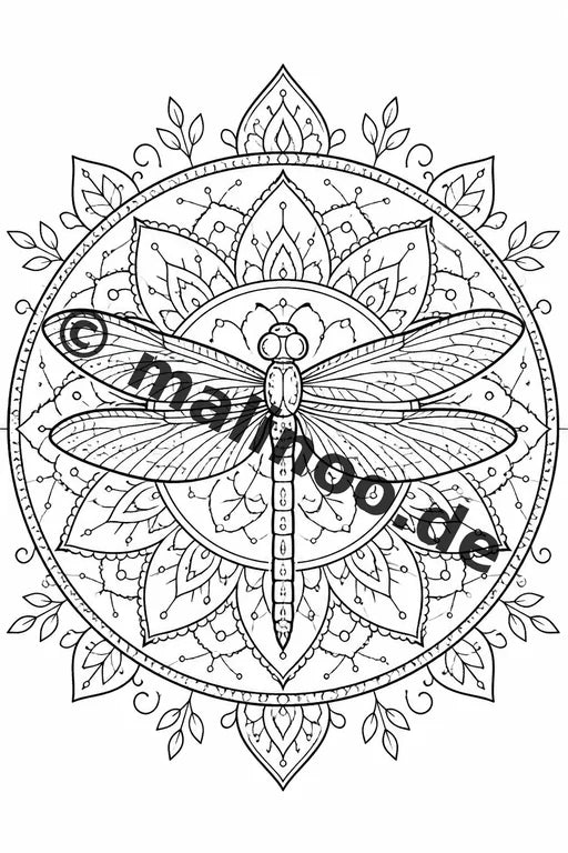 Mandala Malbuch 20 Ausmalbilder gedruckt, ungebunden – Vorschaubild 3