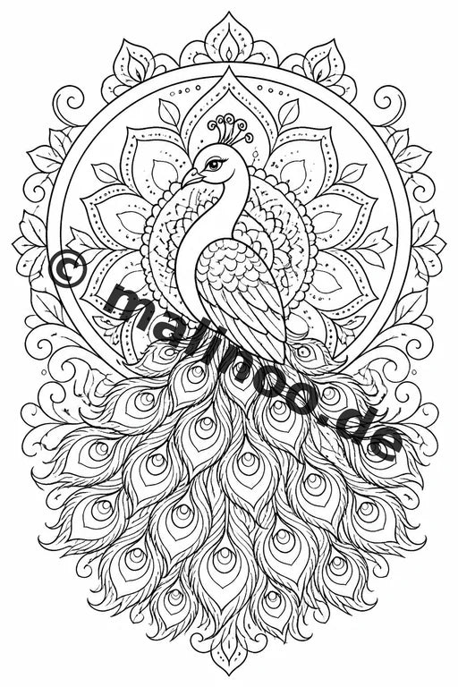 Mandala Malbuch 20 Ausmalbilder gedruckt, ungebunden – Vorschaubild 4