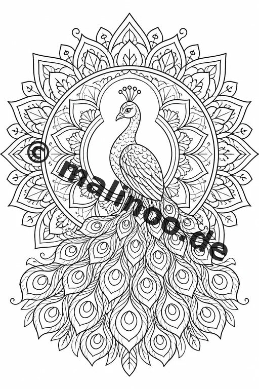 Mandala Malbuch 20 Ausmalbilder gedruckt, ungebunden – Vorschaubild 4
