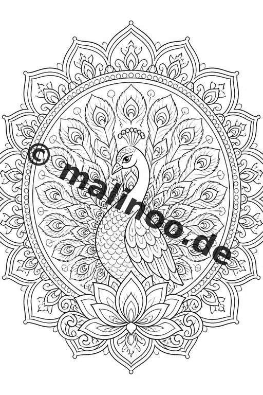 Mandala Malbuch 20 Ausmalbilder gedruckt, ungebunden – Vorschaubild 4