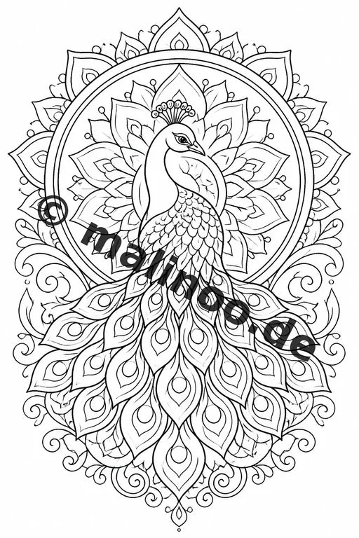 Mandala Malbuch 20 Ausmalbilder gedruckt, ungebunden – Vorschaubild 4