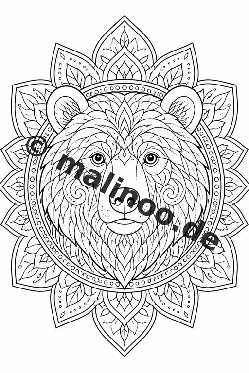 Mandala Malbuch 20 Ausmalbilder gedruckt, ungebunden – Vorschaubild 5