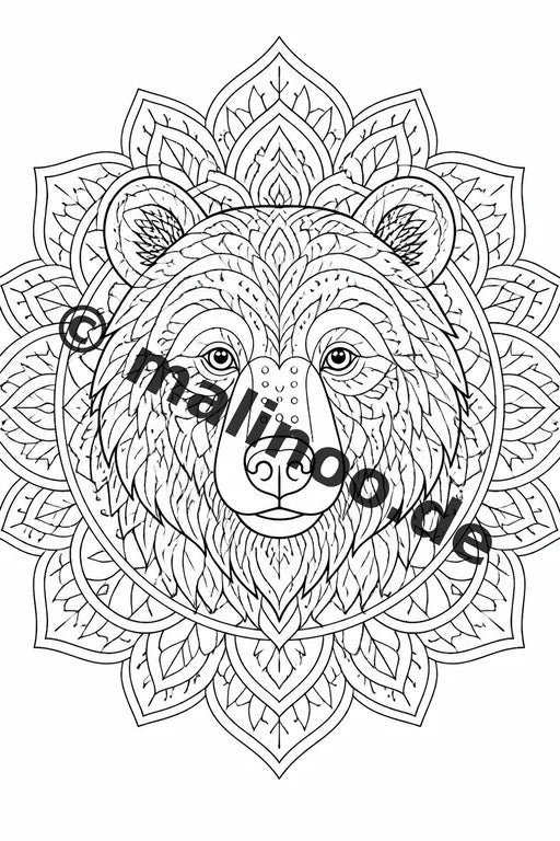 Mandala Malbuch 20 Ausmalbilder gedruckt, ungebunden – Vorschaubild 5