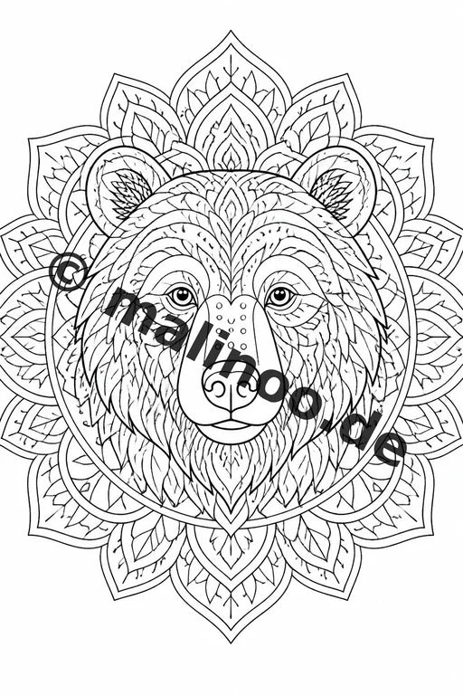 Mandala Malbuch 20 Ausmalbilder gedruckt, ungebunden – Vorschaubild 5