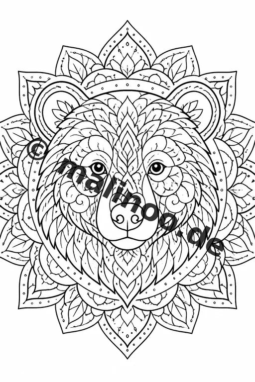 Mandala Malbuch 20 Ausmalbilder gedruckt, ungebunden – Vorschaubild 5