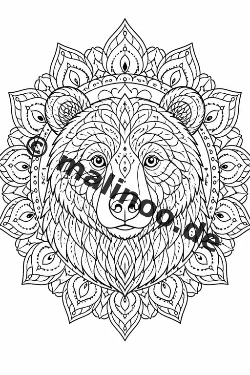 Mandala Malbuch 50 Ausmalbilder PDF Download digital – Vorschaubild 5