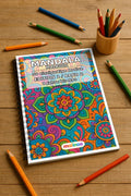 Mandala Malbuch 50 Ausmalbilder gedruckt und gebunden – Mockup-Ansicht
