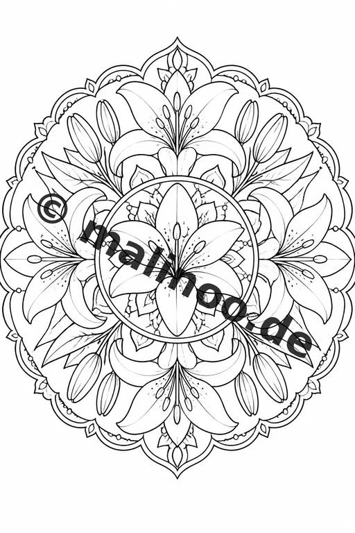 Mandala Malbuch 50 Ausmalbilder gedruckt und gebunden – Vorschaubild 2