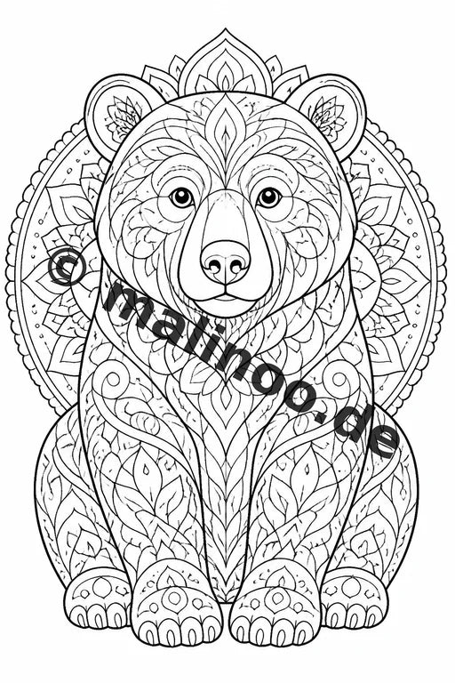 Mandala Malbuch 50 Ausmalbilder gedruckt, ungebunden – Vorschaubild 5