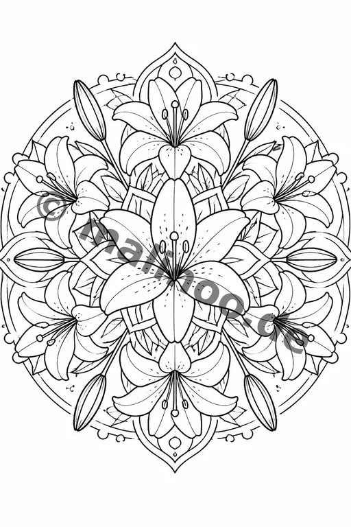 Mandalas Malbuch 100 Ausmalbilder gedruckt+gebunden – Vorschaubild 2