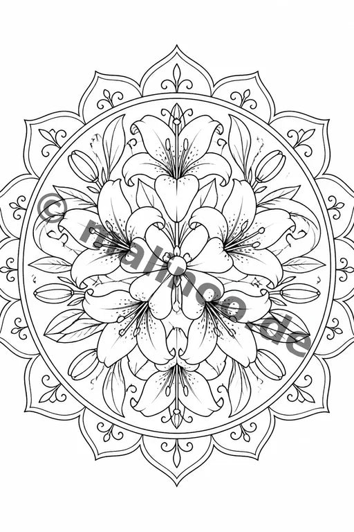 Mandalas Malbuch 100 Ausmalbilder gedruckt+lose – Vorschaubild 2