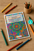 Mandalas Malbuch 20 Ausmalbilder PDF Download – Mockup-Ansicht