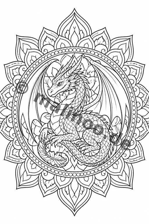 Mandalas Malbuch 20 Ausmalbilder gedruckt+gebunden – Vorschaubild 10