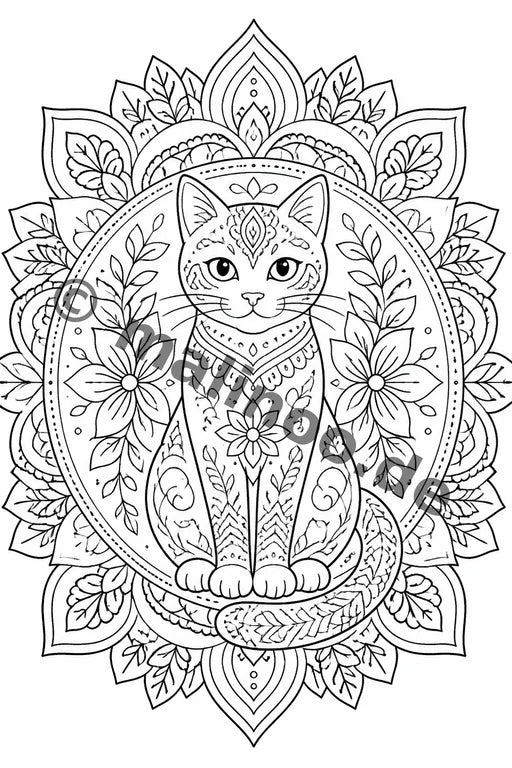 Mandalas Malbuch 20 Ausmalbilder gedruckt+gebunden – Vorschaubild 6