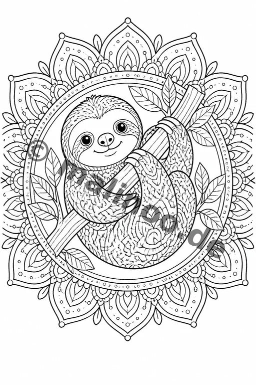 Mandalas Malbuch 20 Ausmalbilder gedruckt+gebunden – Vorschaubild 8