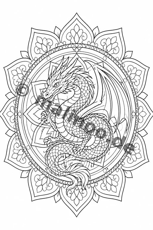 Mandalas Malbuch 20 Ausmalbilder gedruckt+lose – Vorschaubild 10