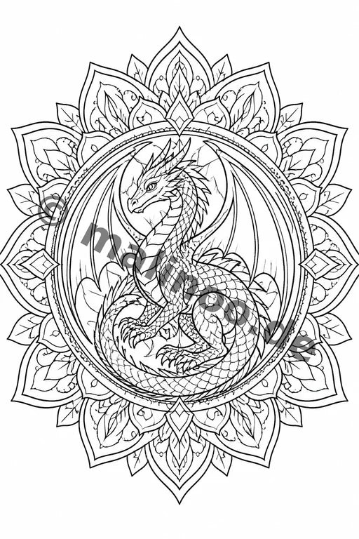 Mandalas Malbuch 20 Ausmalbilder gedruckt+lose – Vorschaubild 10
