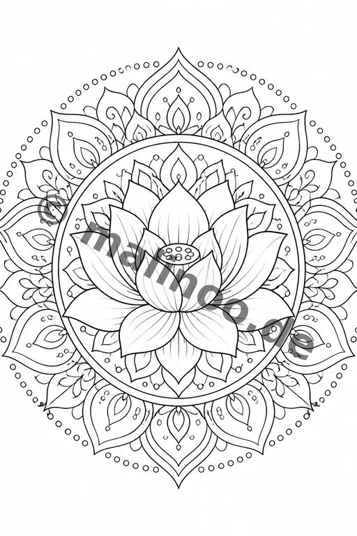 Mandalas Malbuch 20 Ausmalbilder gedruckt+lose – Vorschaubild 1