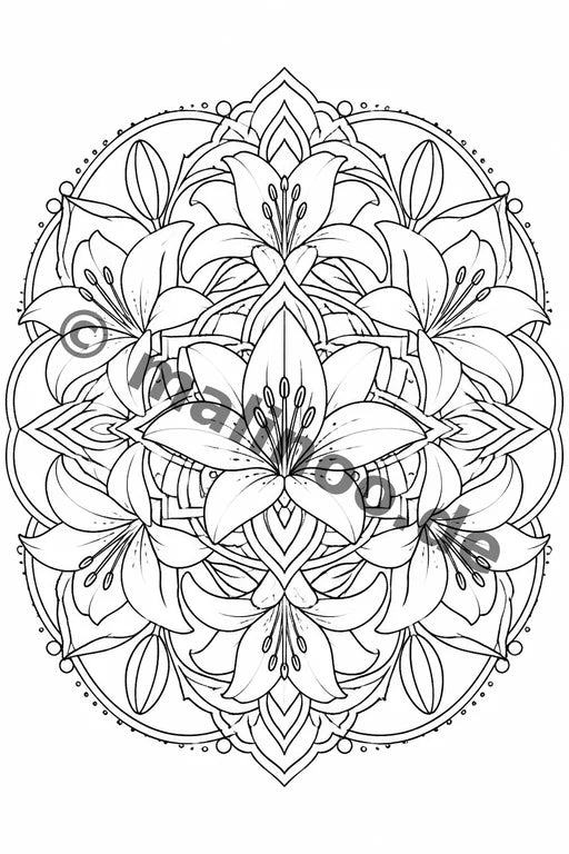 Mandalas Malbuch 20 Ausmalbilder gedruckt+lose – Vorschaubild 2