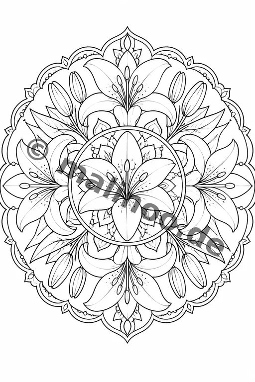 Mandalas Malbuch 20 Ausmalbilder gedruckt+lose – Vorschaubild 2